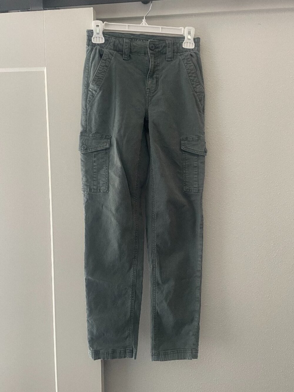 American Eagle Outfitters Dark Green Cargo Stretch Pants